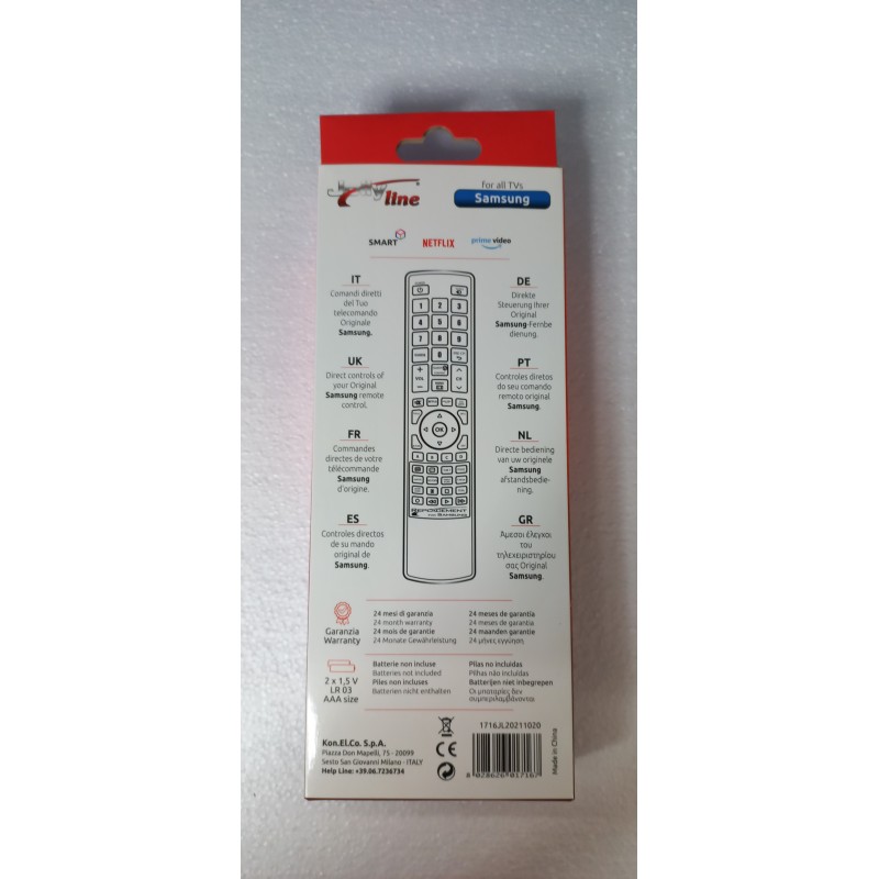 TELECOMANDO UNIVERSALE per TV SAMSUNG UNIVERSALE