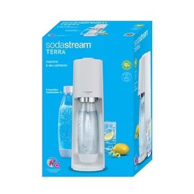 Gasatore TERRA SODASTREAM BIANCO bombola rosa, 2 bottiglie in dotazione 2