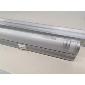 REER PLAFONIERA REGLETTE METALITE NEON 35watt T5 coolwhite silver sottopensile 2