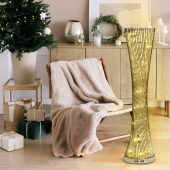 Colonna vaso sfiancata piatta H100cm 60LED bianco caldo  3D ATS CLT100 S60-F (WW) Lotti (LOLLI 20023)
