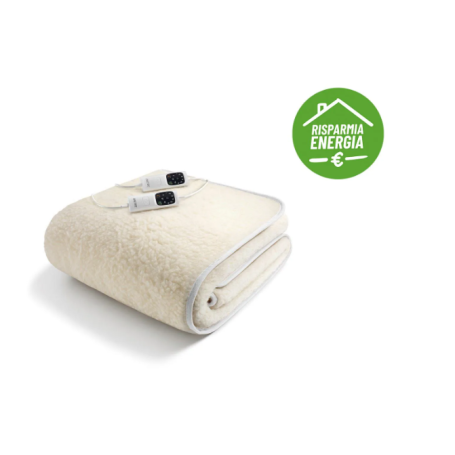 Scaldasonno 100% lana e merino 150W matrimoniale 16634 Imetec Scaldasonno 100% lana e merino 150W matrimoniale 16634 Imetec