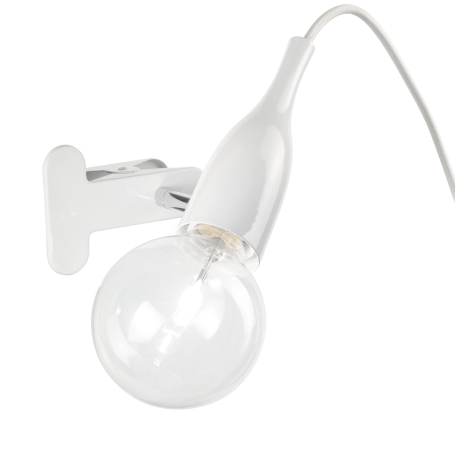 Lampada a pinza in metallo col.bianco PICCHIO AP1