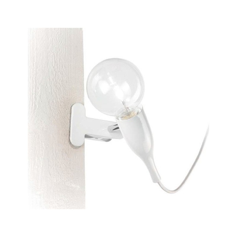 Lampada a pinza in metallo col.bianco PICCHIO AP1