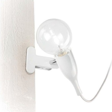 Lampada a pinza in metallo col.bianco PICCHIO AP1