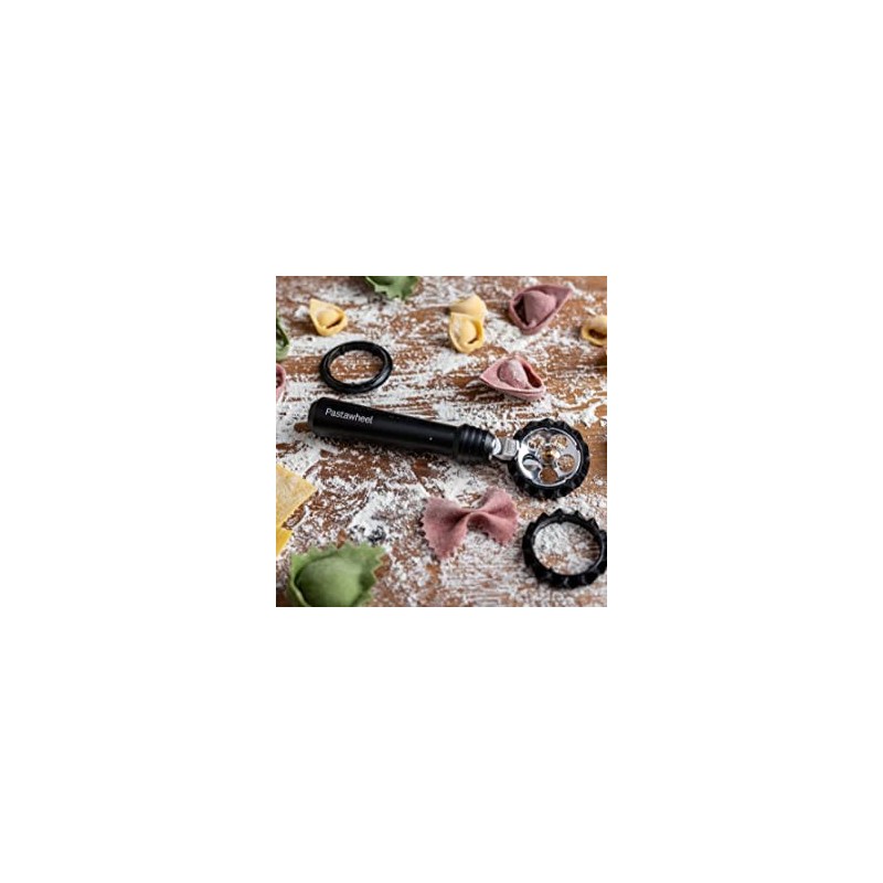 Rotellina tagliapasta con 3 accessori da taglio MARCATO NERO PW-NER