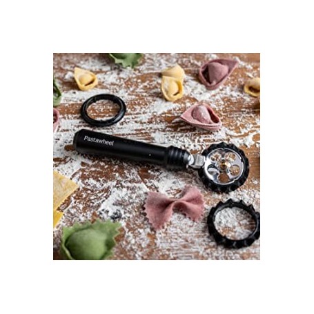 Rotellina tagliapasta con 3 accessori da taglio MARCATO NERO PW-NER Rotellina tagliapasta con 3 accessori da taglio MARCATO NERO PW-NER