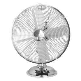 ventilatore - tavolo -tutto in  metallo/cromo - dimametro 30 cm - 35w -