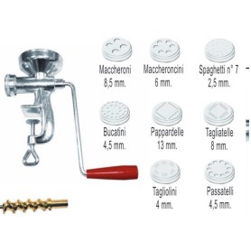 Torchietto per pasta manuale con trafile in resina