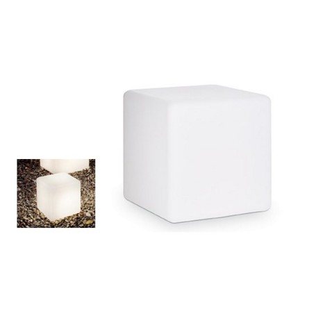 CUBO LUMINOSO DA GIARDINO LUNA PT1 50x50 Lampadina led e27 IP44 CUBO LUMINOSO DA GIARDINO LUNA PT1 50x50 Lampadina led e27 IP44