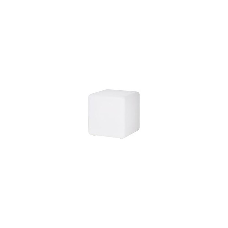 CUBO LUMINOSO DA GIARDINO LUNA PT1 50x50 Lampadina led e27 IP44