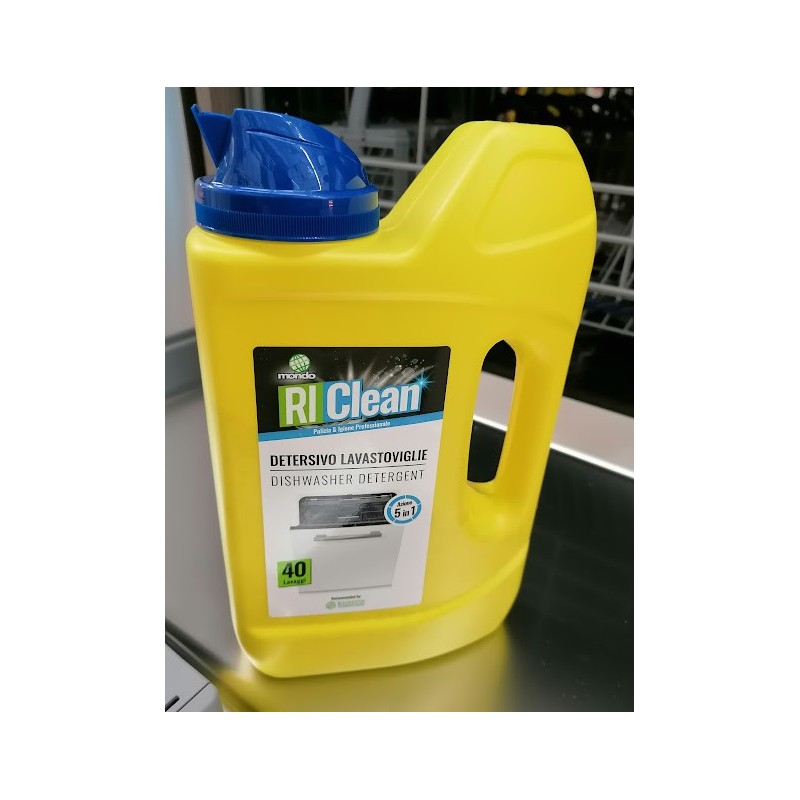 RICLEAN DETERSIVO IN POLVERE PER LAVASTOVIGLIE 40 LAVAGGI AZIONE 5IN1 1KG Ri CLEAN