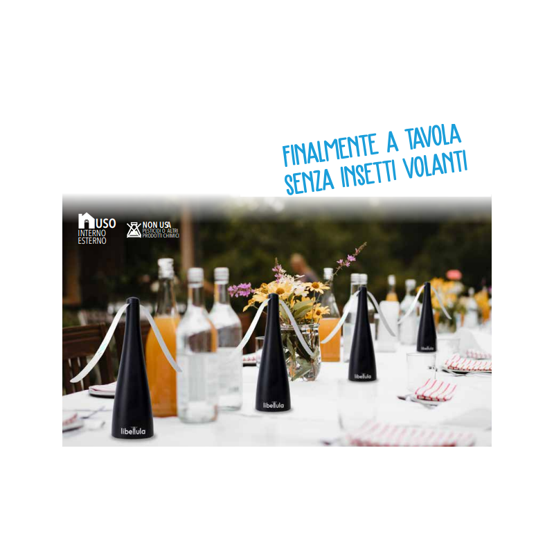 Scaccia mosche e vespe a batterie da tavola o da appendere EZ017 LIBELLULA CFG