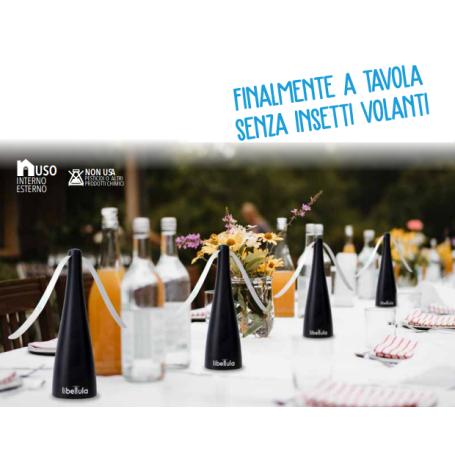 Scaccia mosche e vespe a batterie da tavola o da appendere EZ017 LIBELLULA CFG