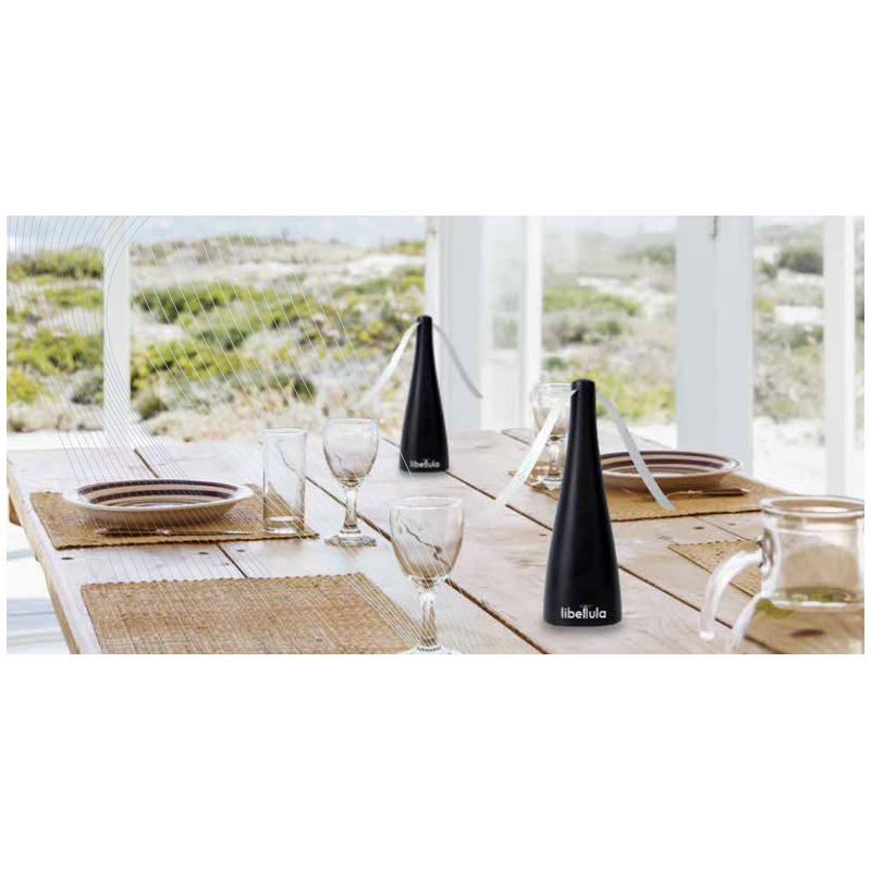 Scaccia mosche e vespe a batterie da tavola o da appendere EZ017 LIBELLULA CFG