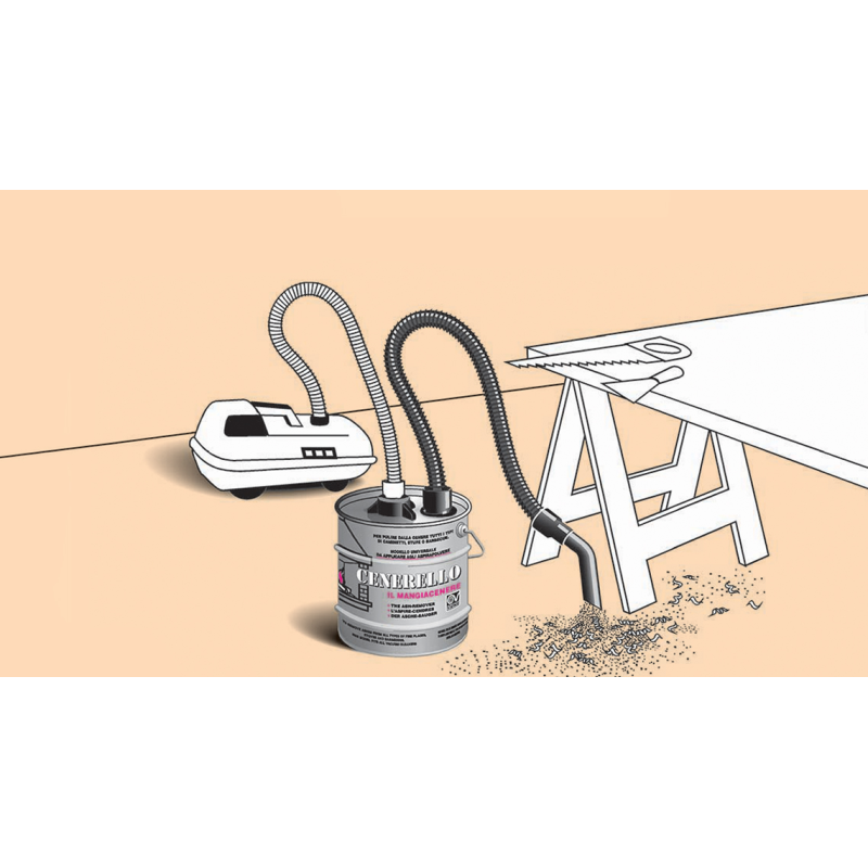 Kit aspiracenere CENERELLO VORTICE da applicare all'aspirapolvere 22994