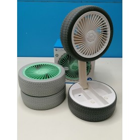 MINI VENTILATORE SENZA FILO 3 VELOCITA' A FORMA DI PNEUMATICO 2