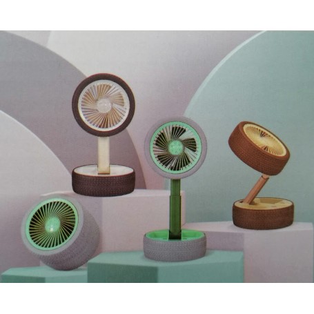 MINI VENTILATORE SENZA FILO 3 VELOCITA' A FORMA DI PNEUMATICO