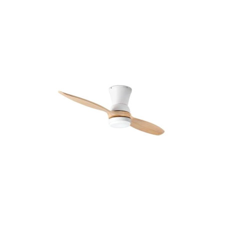 Ventilatore da soffitto 2 pale legno, luce LED, diametro cm130 EV107 PIPER wood130 CFG