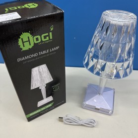 Lampada da tavolo diamantata RGB ricaricabile USB HA-1638 HOGI (Lolli 42774) 2