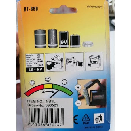 PROVA PILE TESTER PER BATTERIE  BT-860 Quickly PROVA PILE TESTER PER BATTERIE  BT-860 Quickly