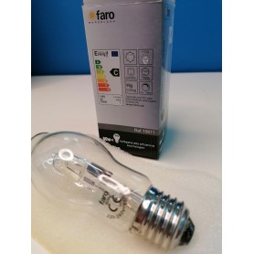 Lampadina ecoalogena tubolare E27 80W 2800k luce calda 1400lm 15611 FARO 2