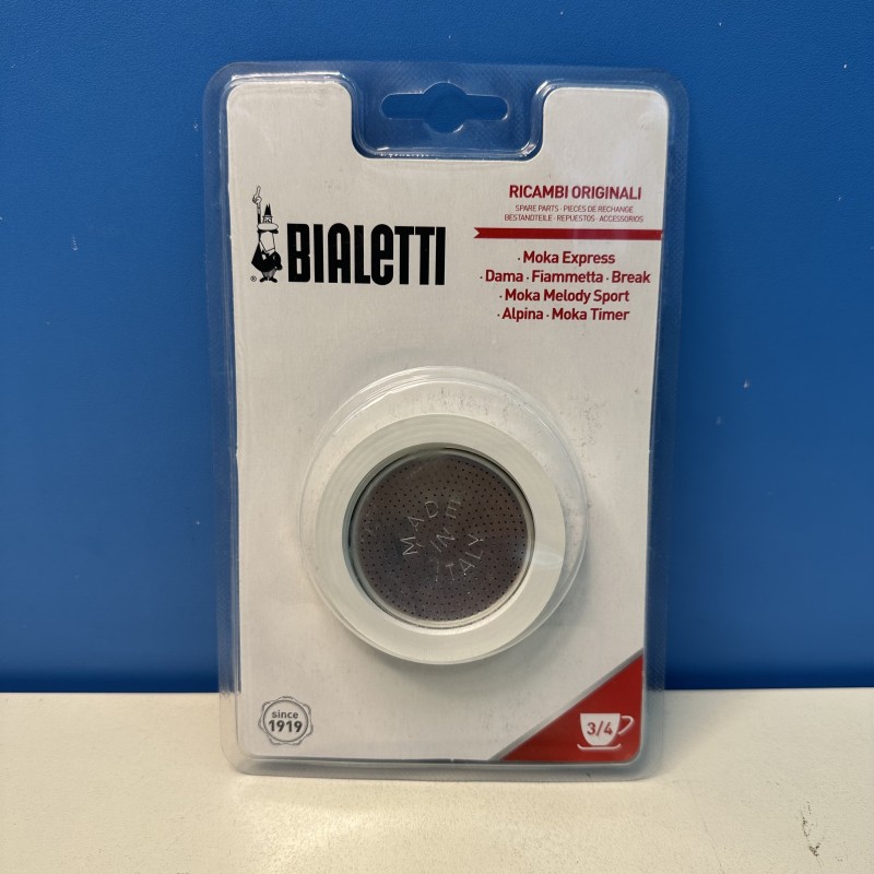 Ricambi guarnizioni per MOKA 3/4 tazze BIALETTI EXPRESS,FIAMMETTA,BREAK,HAPPY,DAMA,MOKA MELODY SPORT,ALPINA,MOKA TIMER,RAINBOW