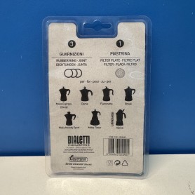 Ricambi guarnizioni per MOKA 3/4 tazze BIALETTI EXPRESS,FIAMMETTA,BREAK,HAPPY,DAMA,MOKA MELODY SPORT,ALPINA,MOKA TIMER,RAINBOW 2