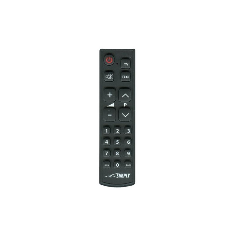 TELECOMANDO UNIVERSALE TASTI GRANDI SEMPLIFICATO PROGRAMMABILE CON CODICI  Simply GBS