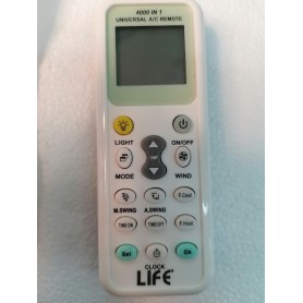 Telecomando universale condizionatori LIFE 4000 codici di condizionatori 2