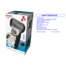 PHON DA VIAGGIO COMPLETO DI DIFFUSORE RICHIUDIBILE 110/230V SPORT johnson 2