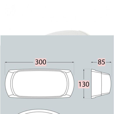 plafoniera da esterno rettangolare bianca IdelLux Francy 2 AP1