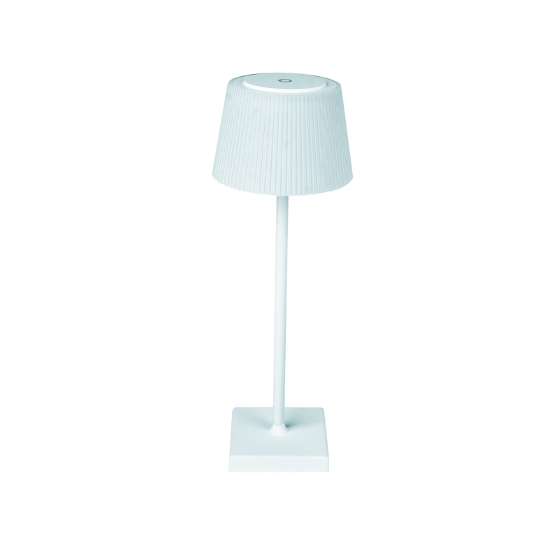 LAMPADA SENZA FILO PORTATILE BIANCA CON PARALUME EFFETTO PLISSETTATO LED 4w LIFE 39.LED5272W