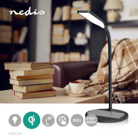 lampada led ricaricabile da tavolo Nedis LTLGQ3M2BK 2