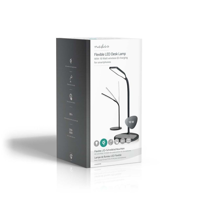 lampada led ricaricabile da tavolo Nedis LTLGQ3M2BK