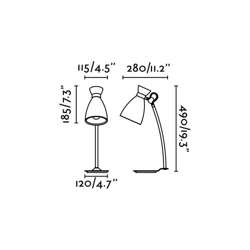 Lampada da tavolo Rosso 1xE14 20005 RETRO FARO