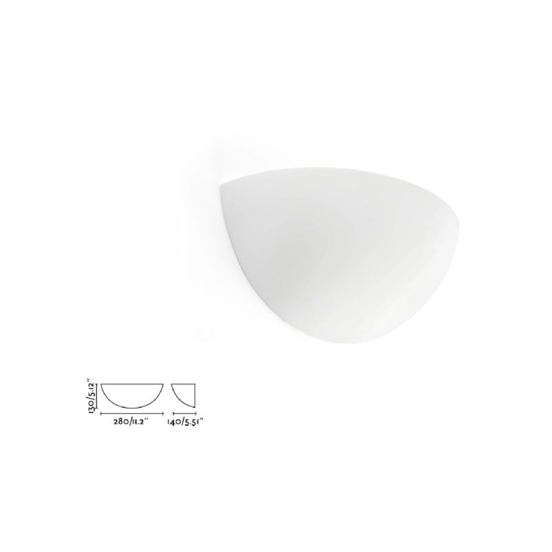 Lampada parete bianca 63285 SNOW FARO