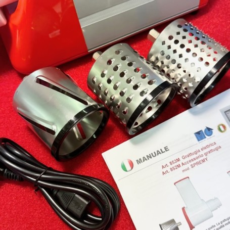 Grattugia elettrica Spremy con 4 rulli affetta verdure OMRA 853M-4R