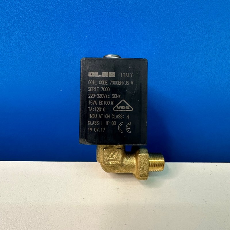 Elettrovalvola per caldaia con rubinetto ottone  220/230V 15VA TA 120° OLAB