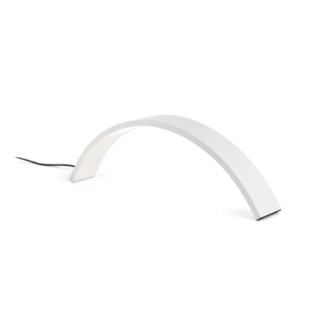 Lampada da tavolo in metallo ad arco bianca AIR TL24 IDEAL LUX