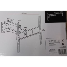 supporto tv da parete 32-55" doppio snodo Unitronic 2