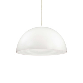 lampadario bianco piatto metallo  diametro 40 FOLK SP1 IDEAL 2
