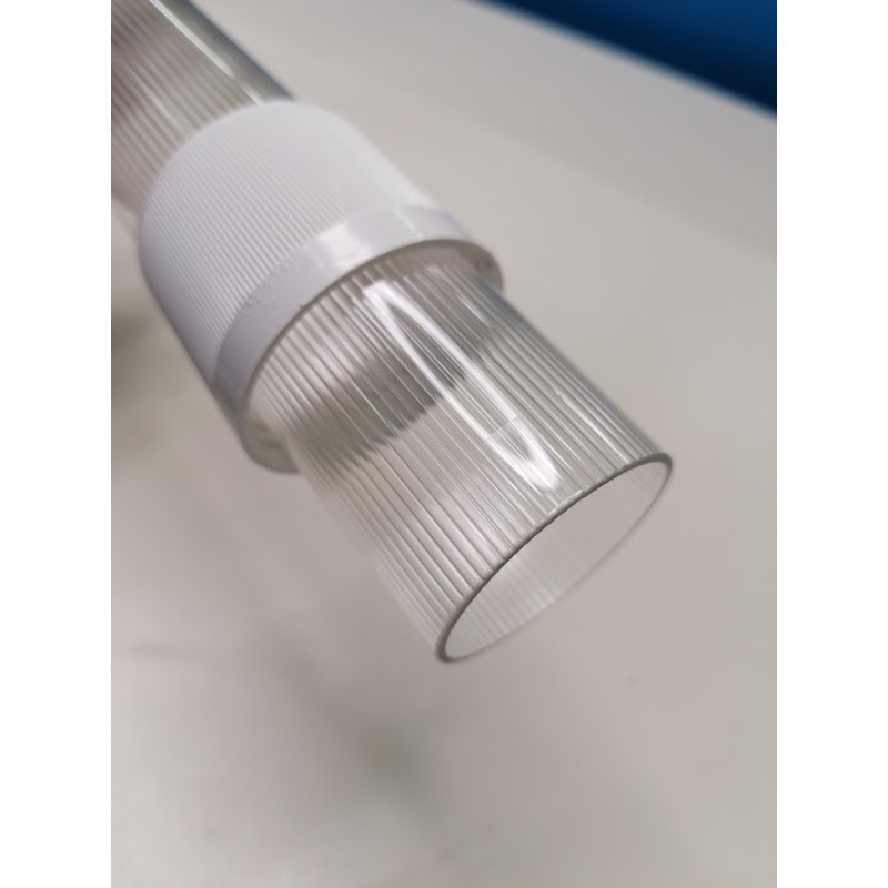 tubo di protezione neon plexiglass con cappe...