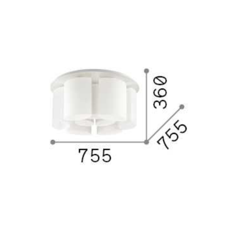 ALMOND PL9 IDEAL LUX Lampadario da soffitto di...