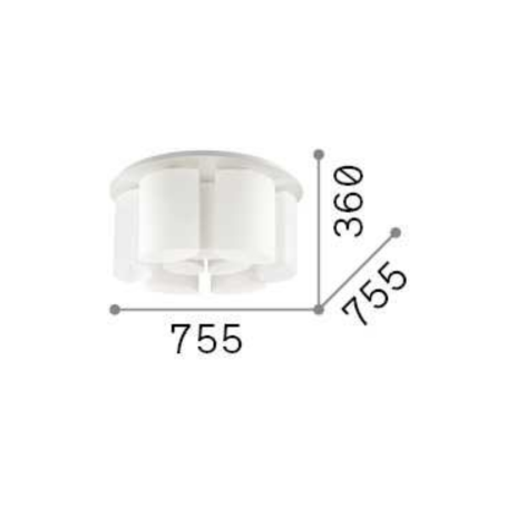 ALMOND PL9 IDEAL LUX Lampadario da soffitto di grandi dimensioni diametro 75cm