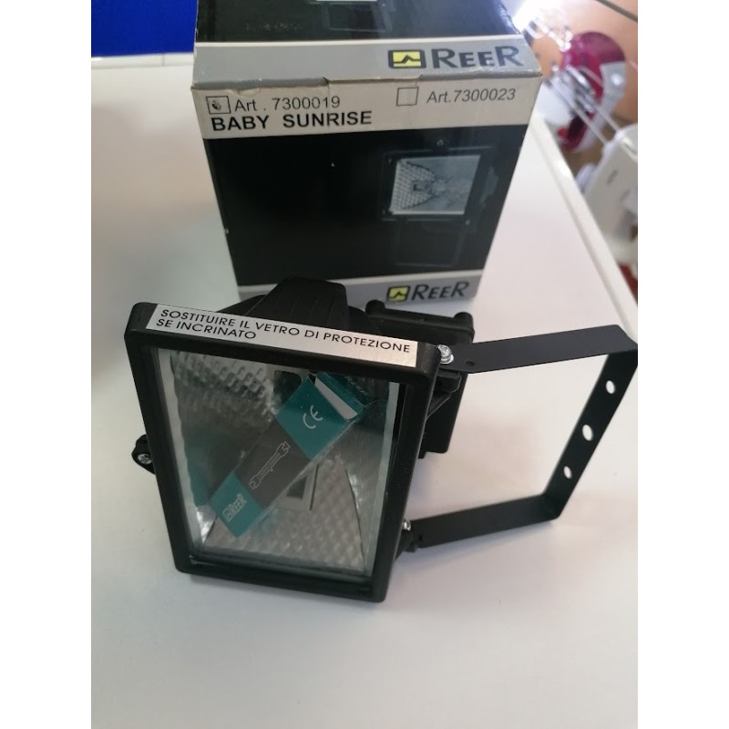 Faro Halogeno REER BABY SUNRISE 7300019 nero ip54