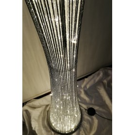 Colonna luminosa svasata H140cm 100 LED bianco caldo 3D... 2
