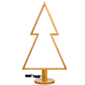 Pino legno stilizzato luceled interna legno h90 baselegno. 2