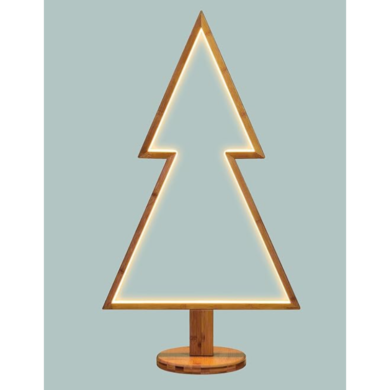 Albero abete stilizzato in legno altezza cm90...