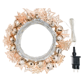 Catena campane e alberi CHAMPAGNE microled bianco caldo...