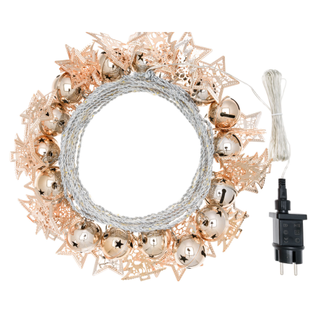 Catena campane e alberi CHAMPAGNE microled bianco caldo 10mt VPM SL1 CH200 LOTTI (LO63358)
